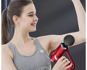 Masażer Verk Pistolet do masażu pleców ciała nóg masażer mocny massage gun 4 końcówki 3