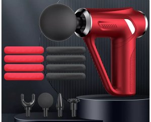 Masażer Verk Pistolet do masażu pleców ciała nóg masażer mocny massage gun 4 końcówki 9