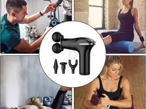 Masażer Verk Pistolet do masażu pleców ciała nóg masażer mocny massage gun 4 końcówki 5