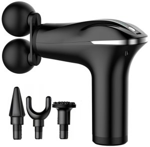 Masażer Verk Pistolet do masażu pleców ciała nóg masażer mocny massage gun 4 końcówki 10