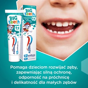 Aquafresh  Pasta do zębów Big Teeth 50ml dla dzieci 6-8 lat (AD-GK-AQ-01-55) 4