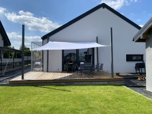 SunShade Żagiel wodoszczelny 3x5 - Biały 13