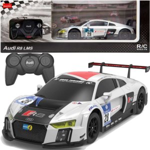 Auto R/C 1:24 Zdalnie Sterowane Sportowe AUDI R8 LMS Białe 1