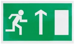 Monroe STICKER EXIT UP RIGHT 100X180MM 2