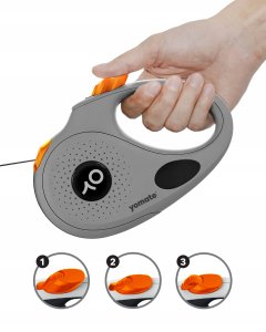 YOMATE! SMYCZ AUTOMATYCZNA DLA MAŁEGO PSA ZWIJANA Z BLOKADĄ 5