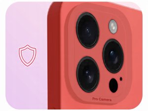 Etui do Apple iPhone 16 Pro (Do Magsafe, Osłona Kamery, Czerwone)   Szkło 3