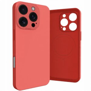 Etui do Apple iPhone 16 Pro (Do Magsafe, Osłona Kamery, Czerwone)   Szkło 7