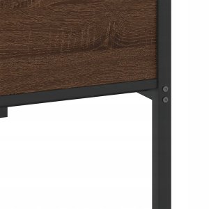Rama łóżka bez materaca Brązowy dąb 107x203 cm Drewno klejone Lumarko! 9