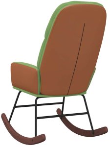 Fotel bujany, jasnozielony, tapicerowany aksamitem Lumarko! 5