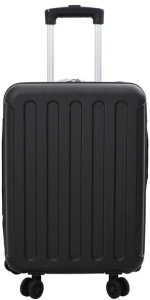 vidaXL Składana walizka twarda 20'' Czarna 34x23x55.5 cm ABS 1