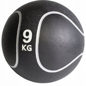 Piłka lekarska czarny/srebrny 9kg 1