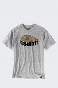 Carhartt Koszulka Heavyweight Camo C Heather Gray 3