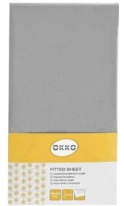 FITTED SHEET POLYCOTTON 180X200+25 GREY 2