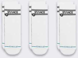Skarpety Stance Basic Quarter 3 pary White 1