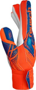 Rękawice bramkarskie Reusch Attrakt Starter Solid Finger Support Junior pomarańczowo-niebieskie 5472511 2290 5 4