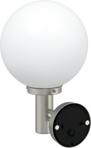 vidaXL Lampa Ścienna Zewnętrzna z Czujnikiem Srebrna Stal Nierdzewna IP44 3