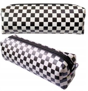 Piórnik jednokomorowy szachownica 2