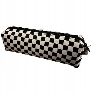 Piórnik jednokomorowy szachownica 3