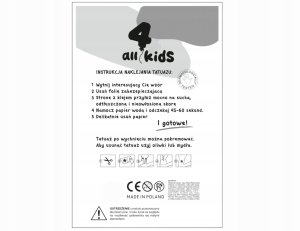 Tatuaże zmywalne dla dzieci Dinozaury 2