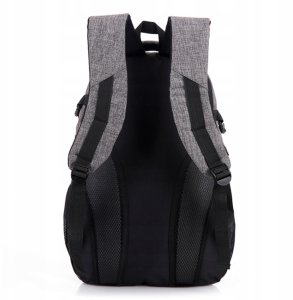 PLECAK MĘSKI DAMSKI SZKOLNY NA LAPTOPA SZARY 4