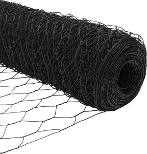 vidaXL Ogrodzenie heksagonalne Szary 0.8x100 m Stal 4