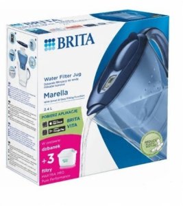 Dzbanek filtrujący Brita  Marella 2.4l + 3 wkłady Pure Performance 5