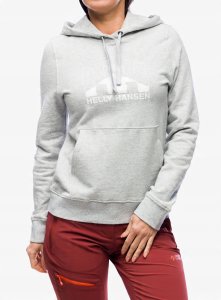 Bluza damska Helly Hansen Nord Graphic Pullover Hoodie - grey melange 1