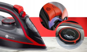 MOCNE ŻELAZKO PAROWE CERAMICZNE STRAŻAK 3000W 10w1 INNOWACJA ANTI-DRIP 3