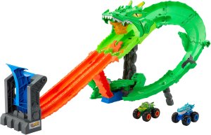 Mattel Wyrzutnia Hot Wheels Monster Trucks Smoczy Wyścig JFR06  (JFR06) 2