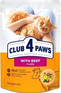 CLUB4Ł KOT sasz.85g WOŁOWINA w galaretce  /24 1