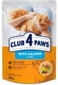 CLUB4Ł KOT sasz.85g ŁOSOŚ w galaretce     /24 1