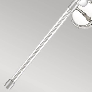 Kinkiet Quoizel Abażurowy kinkiet ścienny Barbour QZ-BARBOUR1-PN nikiel kremowy 6