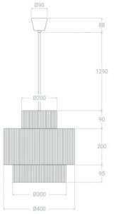 Salonowa lampa wisząca Boho ABR-LW14-BH-E27 Abruzzo tuba brązowy 7