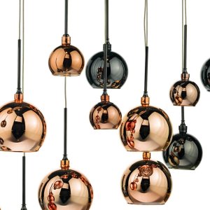 Lampa wisząca DAR Jadalniana lampa wisząca Aurelia AUR6264 Dar Lighting chrom czarny brąz 2