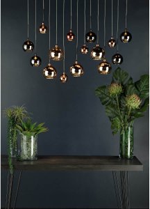 Lampa wisząca DAR Jadalniana lampa wisząca Aurelia AUR6264 Dar Lighting chrom czarny brąz 3
