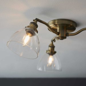 Lampa sufitowa Hansen 97247 Endon mosiądz przezroczysta 6