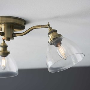 Lampa sufitowa Hansen 97247 Endon mosiądz przezroczysta 7
