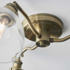 Lampa sufitowa Hansen 97247 Endon mosiądz przezroczysta 9