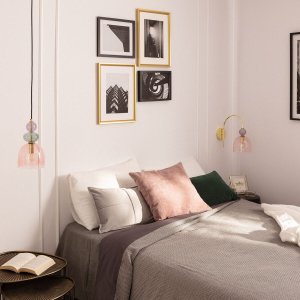 Skandynawska lampa wisząca Koloreno ABR-KOLO2-F Abruzzo fioletowy zielony 6