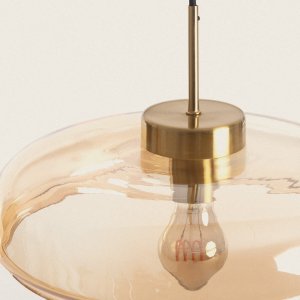 Wisząca lampa Artel ABR-SLWA-E27 Abruzzo do jadalni złoty bursztynowy 3
