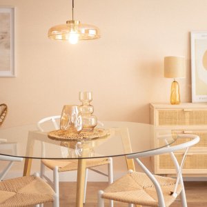 Wisząca lampa Artel ABR-SLWA-E27 Abruzzo do jadalni złoty bursztynowy 7