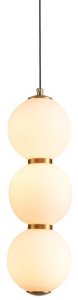 Kulista lampa wisząca PERLA ST-CP231222-3L gold LED 12W 3000K złota biała 3