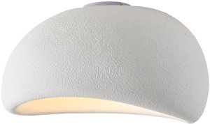 Kopułowa lampa sufitowa STONE DN426-50C metalowa do salonu biała 4