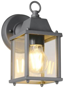 Elewacyjna lampa ścienna MIRANDE 262260142 metalowa szklana IP23 antracyt 4