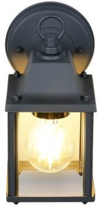 Elewacyjna lampa ścienna MIRANDE 262260142 metalowa szklana IP23 antracyt 5