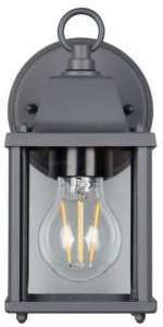 Elewacyjna lampa ścienna MIRANDE 262260142 metalowa szklana IP23 antracyt 7