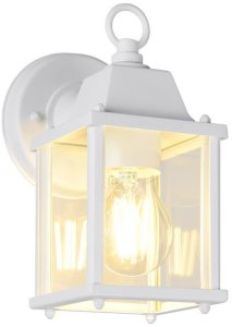 Metalowa lampa ścienna na taras MIRANDE 262260131 IP23 biała 5