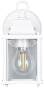 Metalowa lampa ścienna na taras MIRANDE 262260131 IP23 biała 7