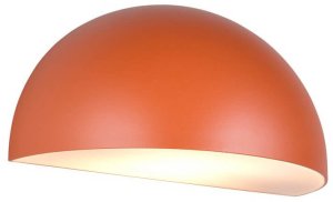 Ścienna lampa metalowa MAAS 262460140 kopuła IP44 pomarańczowa 2
