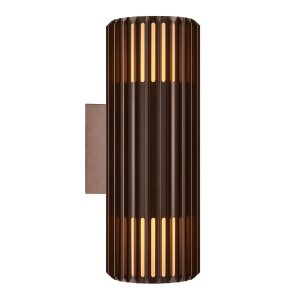 Elewacyjna lampa na ścianę tuba ALUDRA 2418121261 IP54 brązowy 1